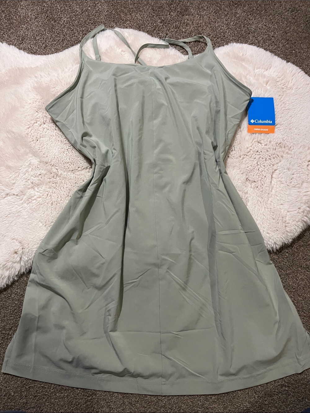 Columbia Women's Sage Green Strappy Mini Dress